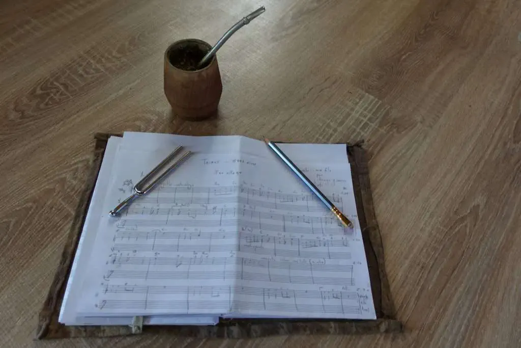 Composer workspace while starting the Tribes album