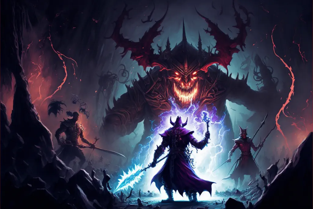 Fantasy map collaboration artwork for Venture Forth V