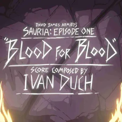 Sauria: Blood for Blood (OST) album cover art by Ivan Duch