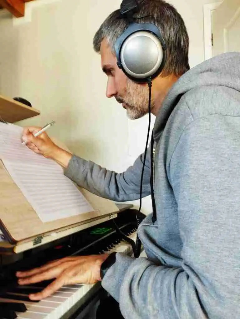 Composer portrait for Galactic Chronicles behind-the-scenes post